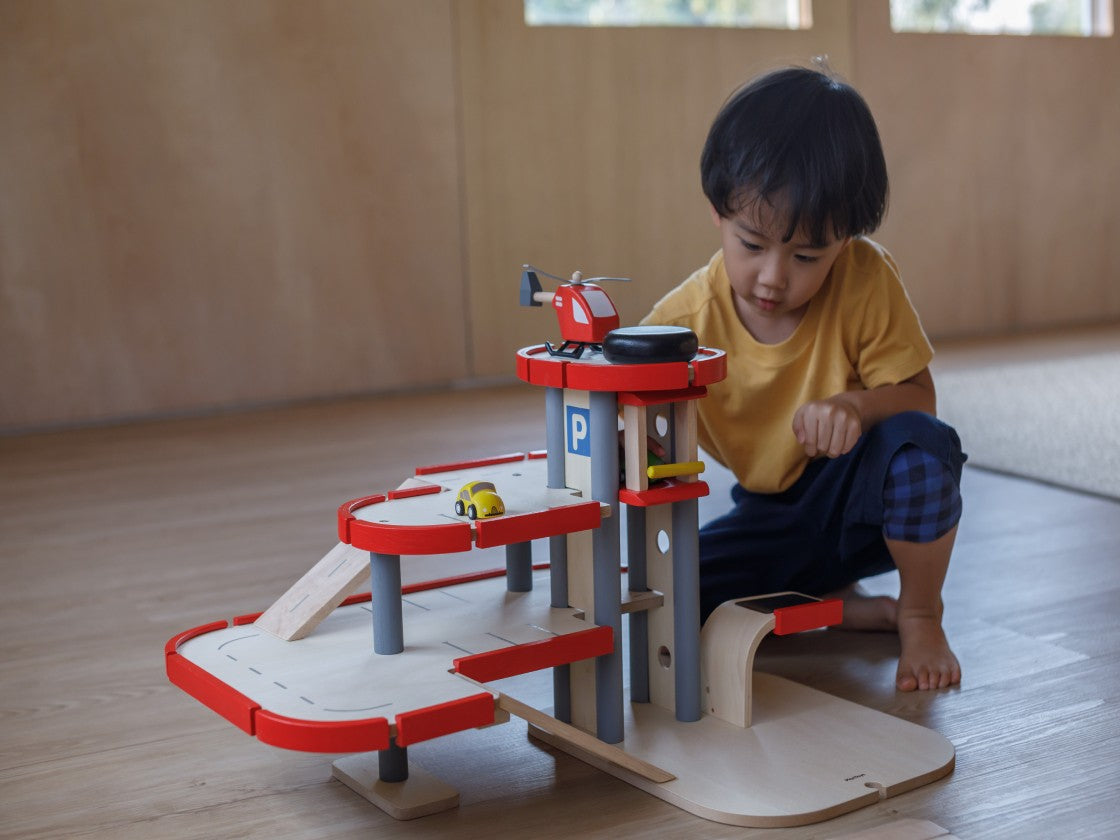 PlanToys Helicopter — Wooden Toy Vehicle