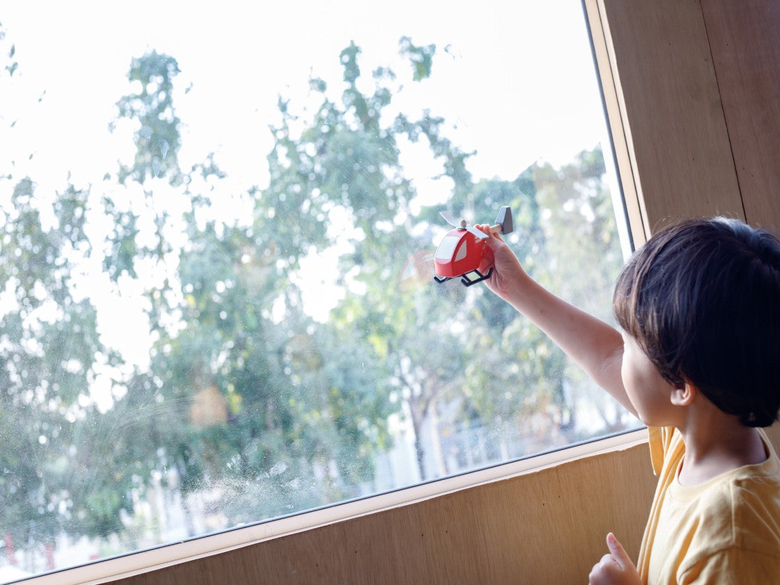 PlanToys Helicopter — Wooden Toy Vehicle