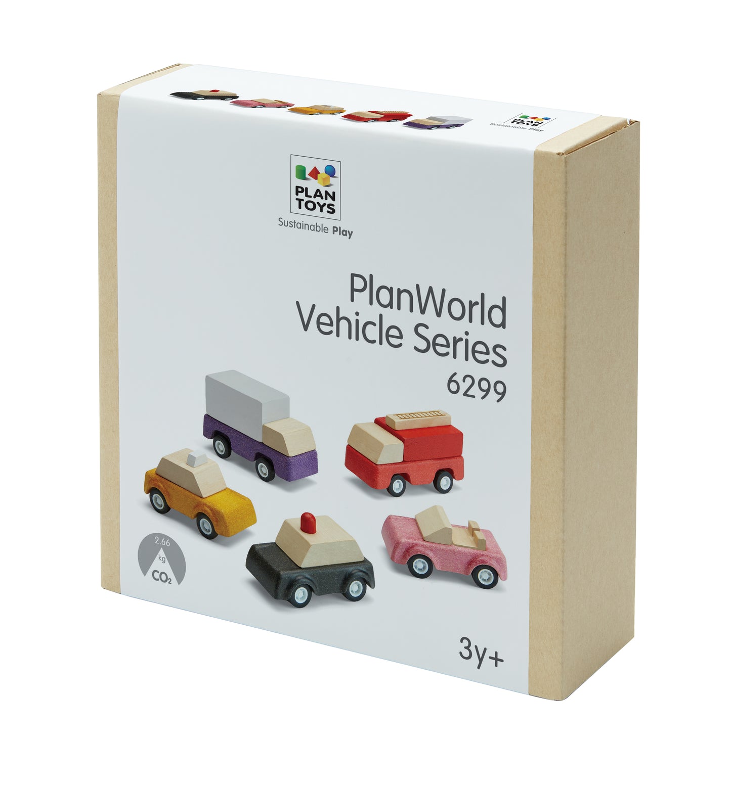 PlanToys PlanWorld Vehicle Series — 5 Wooden Toy Vehicles