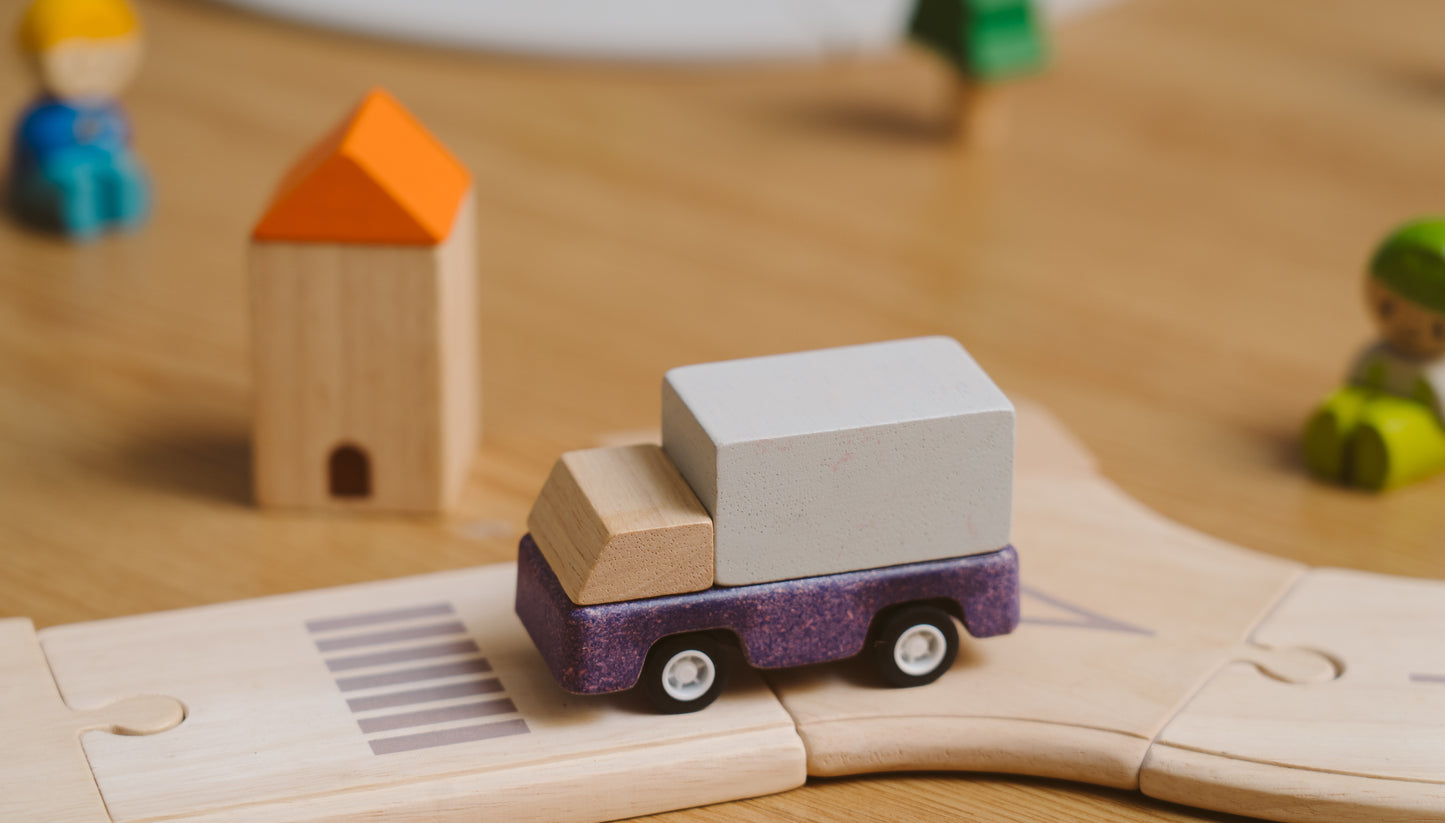 PlanToys PlanWorld Vehicle Series — 5 Wooden Toy Vehicles