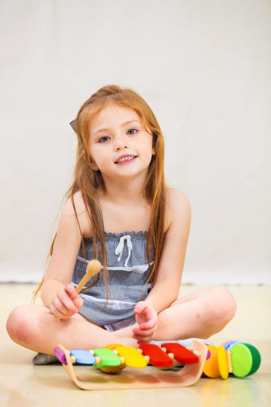 PlanToys Oval Xylophone — Wooden Musical Toy