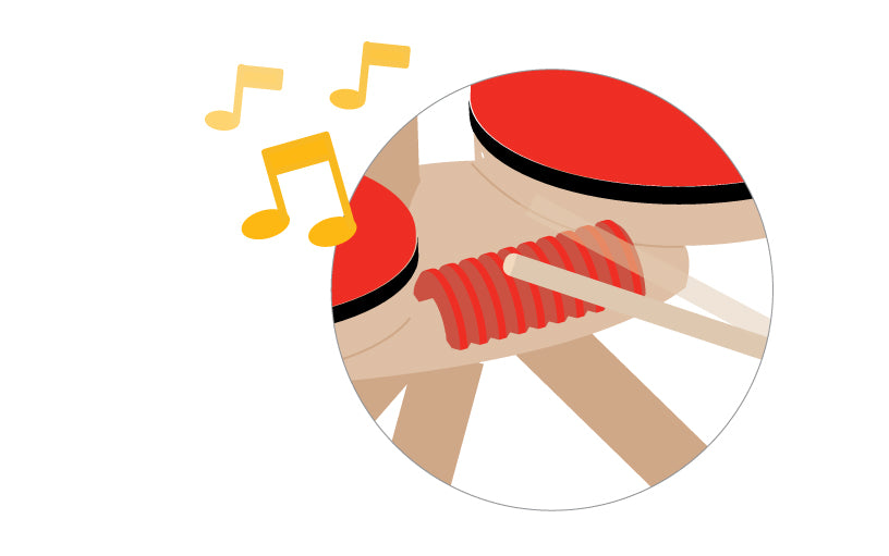 PlanToys Musical Band — Wooden Drum Set