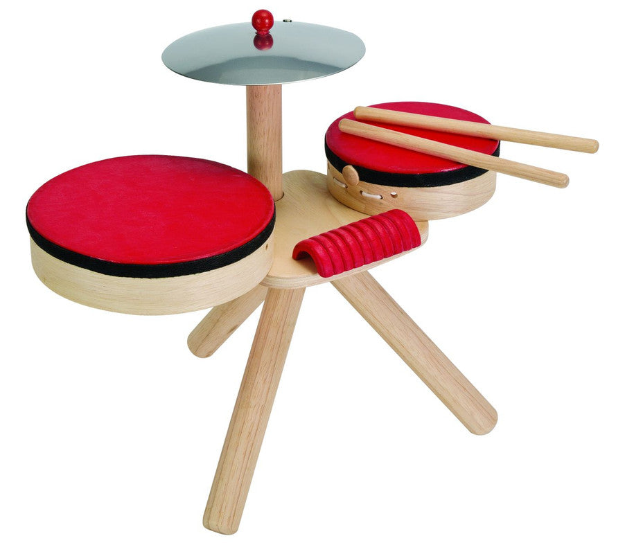 PlanToys Musical Band — Wooden Drum Set