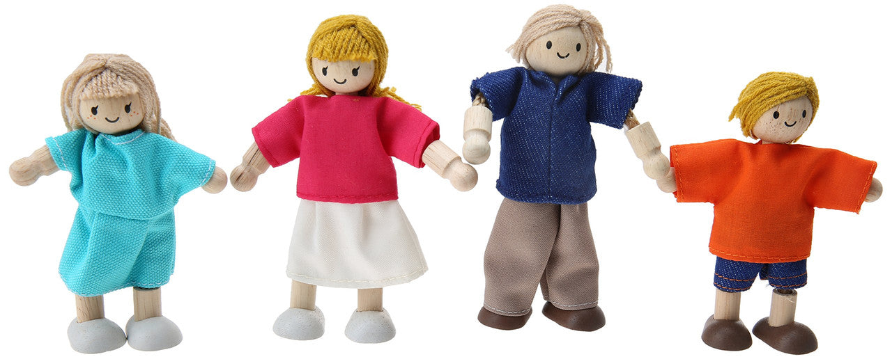 PlanToys Doll Family — Wooden Dollhouse Dolls