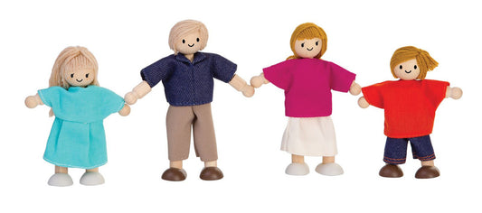 PlanToys Doll Family — Wooden Dollhouse Dolls
