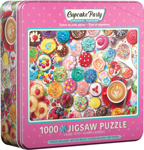 Cupcake Party 1000 Piece Puzzle In A Collectible Tin