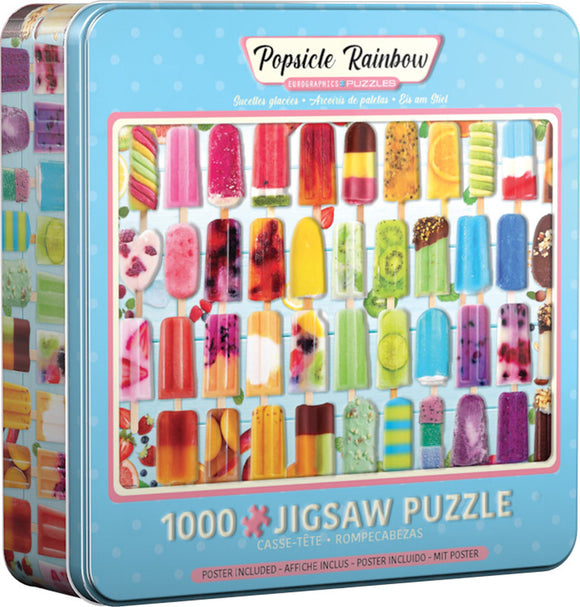 Popsicle 1000 Piece Puzzle In A Collectible Tin