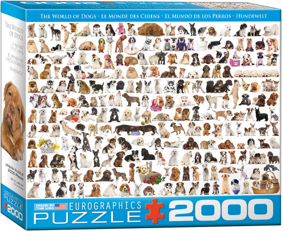The World of Dogs 2000 Pieces Puzzle