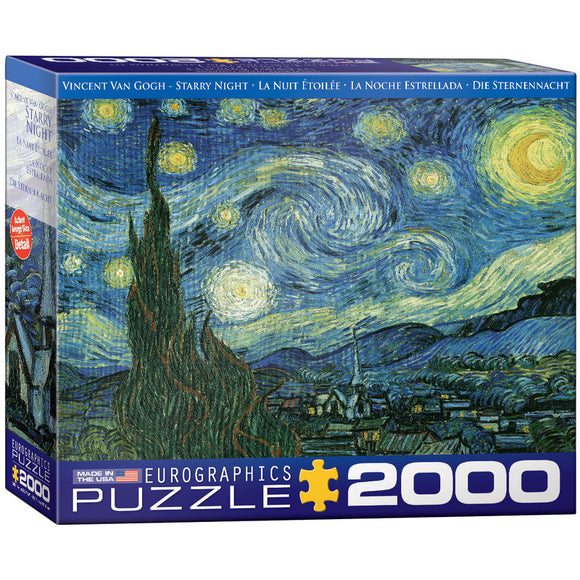 Starry Night By Vincent Van Gogh 2000 Pieces Puzzle