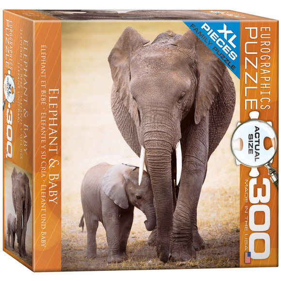 Elephant & Baby 300 Pieces Puzzle