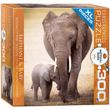 Elephant & Baby 300 Pieces Puzzle