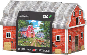 Family Farm 550 Piece Puzzle In A Collectible Tin