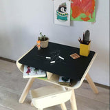 Table And Chair - Black