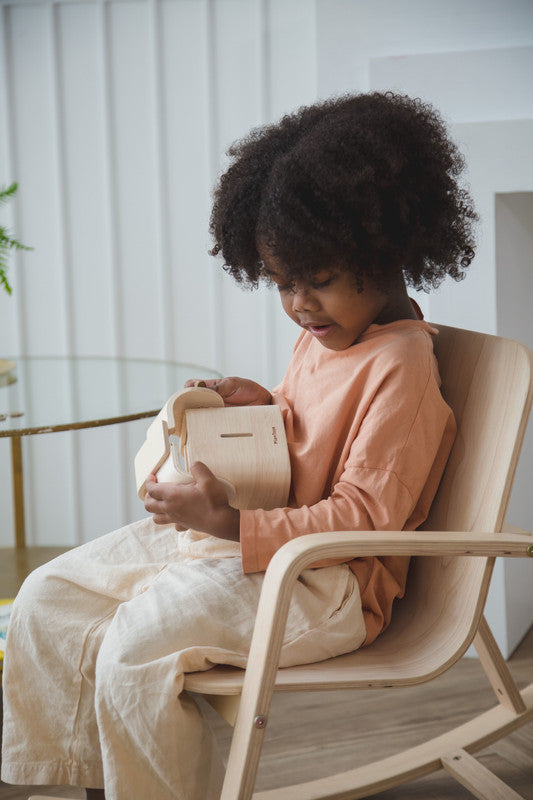 PlanToys Elephant Bank — Wooden Piggy Bank