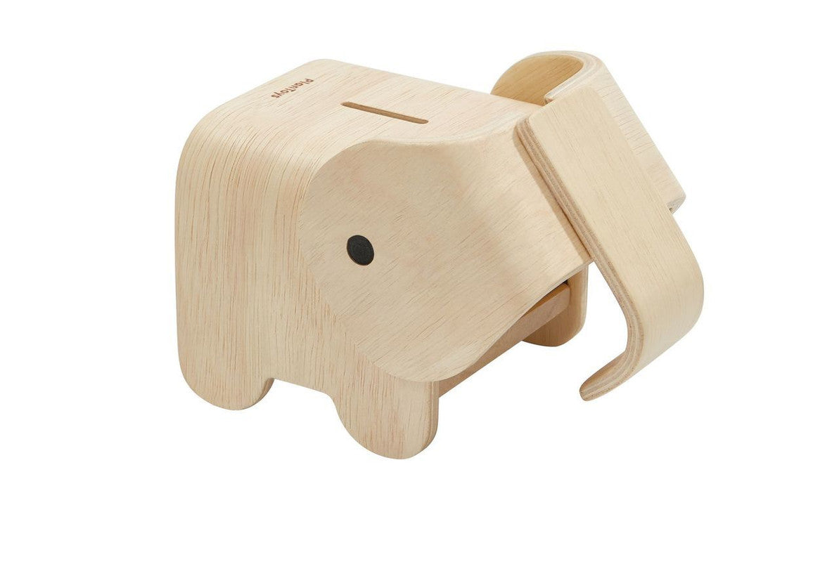 PlanToys Elephant Bank — Wooden Piggy Bank