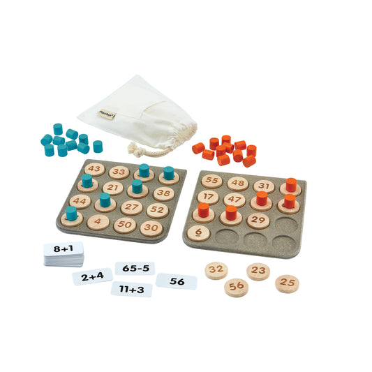 PlanToys Math Bingo — Wooden Educational Game