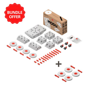 Buy 1 Dreamer kit get 1 free Foam wheels set - Red