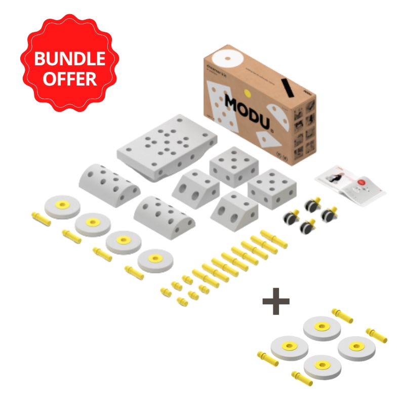 Buy 1 Dreamer kit get 1 free Foam wheels set - Yellow