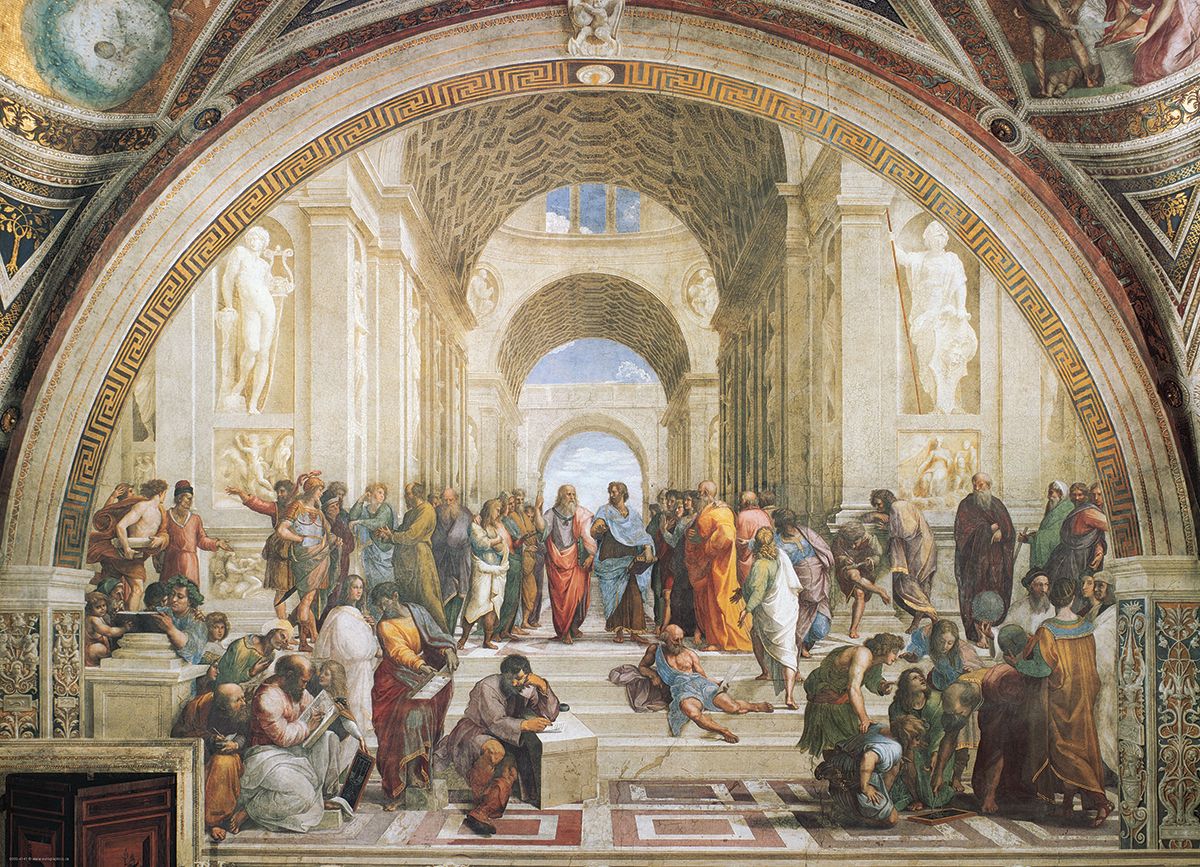 School Of Athens By Raphael 1000 Pieces Puzzle