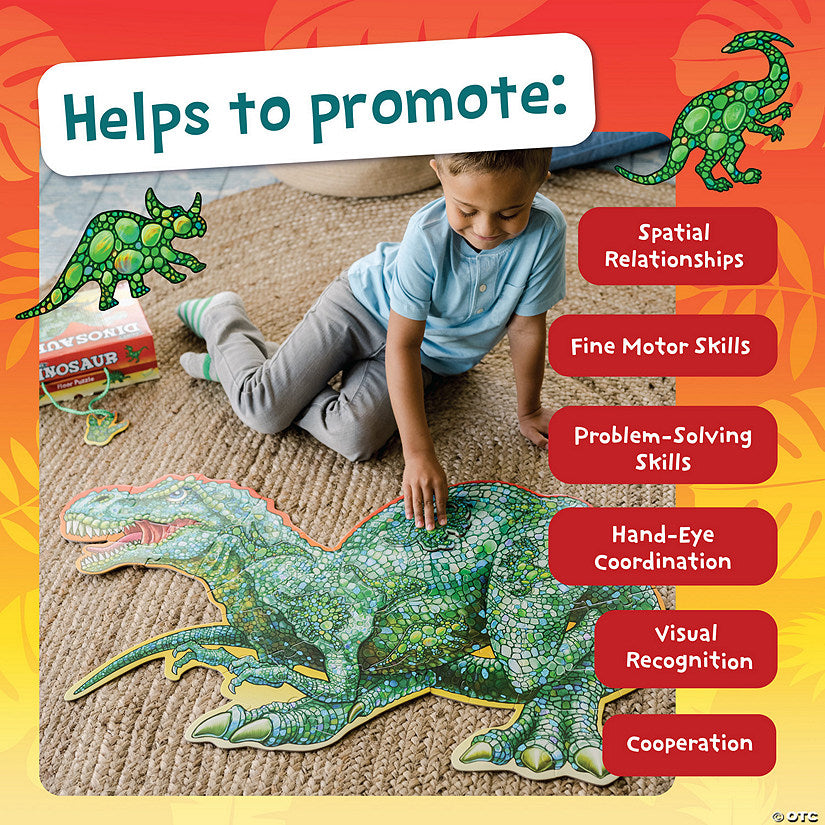Floor Puzzle: Shiny Dinosaur