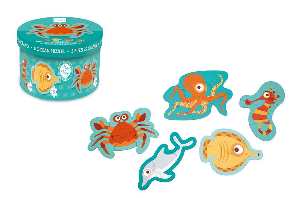 Ocean Starter Puzzle With 5 Puzzles