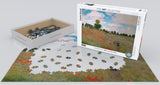 The Poppy Field By Claude Monet 1000 Pieces Puzzle