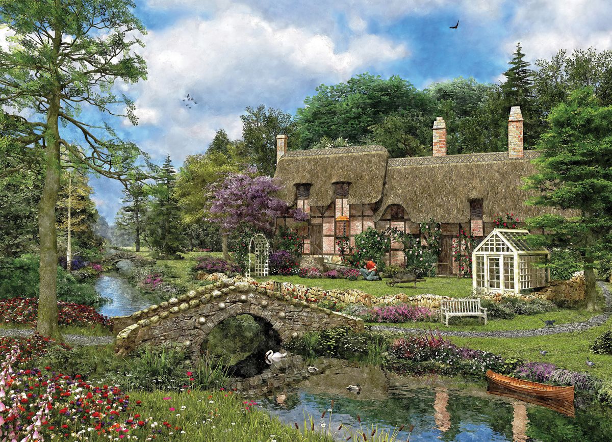 Cobble Walk Cottage 500 Pieces Puzzle