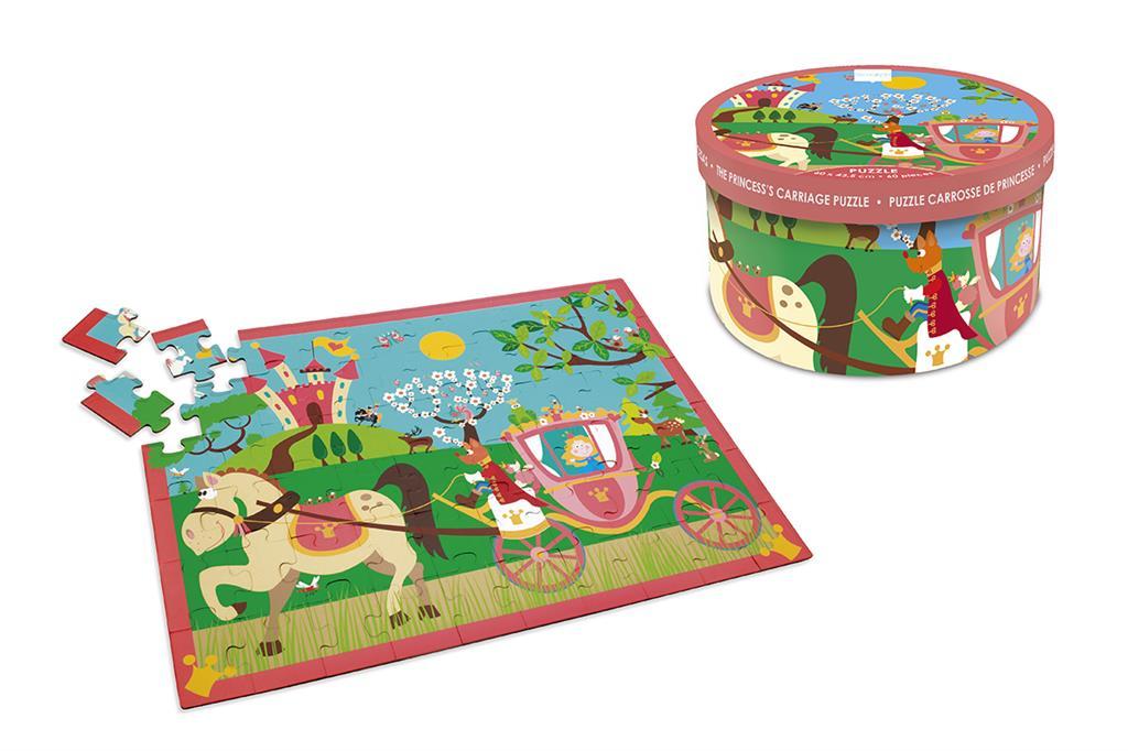 Princess Carriage 60 Pieces Puzzle