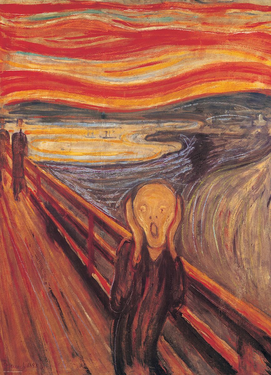 The Scream By Edvard Munch 1000 Pieces Puzzle