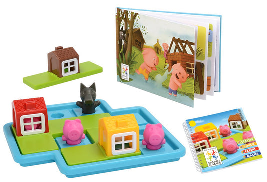 Smart Games Three Little Piggies — Preschool Puzzle Game